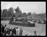 "Ox Cart" float in the Tournament of Roses Parade, Pasadena, 1932