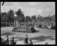 "First Greek Olympic Games" float in the Tournament of Roses Parade, Pasadena, 1932