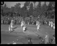 Selby's Girls' Band in the Tournament of Roses Parade, Pasadena, 1932