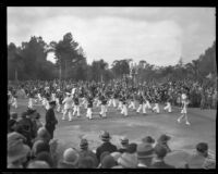 Inglewood Boys Band in the Tournament of Roses Parade, Pasadena, 1932