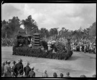 "Japan" float in the Tournament of Roses Parade, Pasadena, 1932