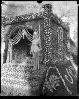"Rainbow Palace" float in the Tournament of Roses Parade, Pasadena, 1933