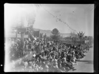 Spectators at the Tournament of Roses Parade, Pasadena, 1935