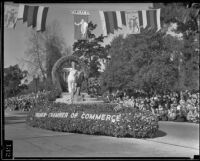 "Moon Gate" float in the Tournament of Roses Parade, Pasadena, 1935