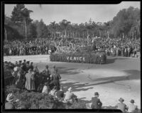 "Vikings" float in the Tournament of Roses Parade, Pasadena, 1935