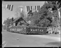 "Martha" float in the Tournament of Roses Parade, Pasadena, 1935