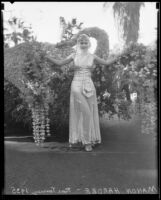 Manon Harder, outwalker for the "Firebird" float in the Tournament of Roses Parade, Pasadena, 1935