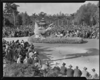 "Celestial Dragon" float in the Tournament of Roses Parade, Pasadena, 1935
