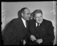 City councilmen Edward Thrasher and E. Snapper Ingram, Los Angeles, 1930s