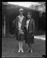 Evelyn V. Champlin and  Lavinia Graham Timmons, Los Angeles, 1928
