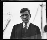 Captain Emil Topp, head of the State Nautical Training Ship, Los Angeles, 1930