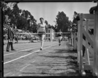 Olympic Club and USC athletes at a track meet, Los Angeles, 1932