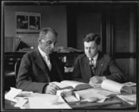 A. H. Van Cott and Raymond Turney, Los Angeles, circa 1929