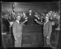 Los Angeles Municipal court judges Lester E. Hardy, Caryl Sheldon and Dudley Valentine, 1927