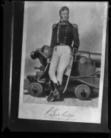 Portrait of William Bainbridge displayed in the museum on the USS Constitution, San Pedro, 1933