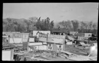 Aftermath of a wind storm that hit the Fourteenth National Orange Show, San Bernardino, 1924