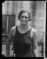 Mariechen M. Wehselau, future Olympic Gold Medal swimmer, Los Angeles, 1924