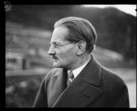 Playwright Dr. Karl Vollmoeller during a visit to the Hollywood Bowl, Los Angeles, 1927