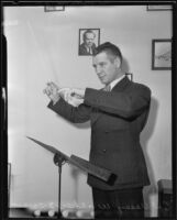 Vesey Walker, band leader, Los Angeles, 1935