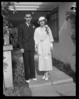 Roger and Helen Williams are married, Pasadena, 1933