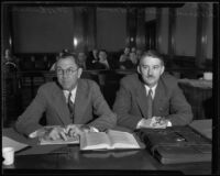 Leonard Wilson and Leonard Woodward, Los Angeles, 1930