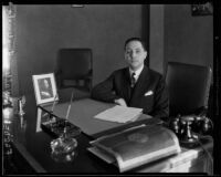 Dr. Friedrich Waller, Austrian Consul, Los Angeles, 1935