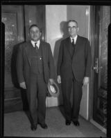 Carl Wirsching & Hugh McGuire, grand jury witnesses, Los Angeles, 1935