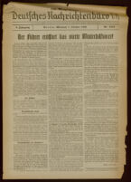 Deutsches Nachrichtenbüro. 3 Jahrg., Nr. 1313, 1936 October 7, Erste Mittags-Ausgabe