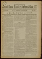 Deutsches Nachrichtenbüro. 3 Jahrg., Nr. 1438, 1936 October 29, Erste Nachmittags-Ausgabe