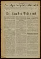 Deutsches Nachrichtenbüro. 3 Jahrg., 1936 September 14, Sonder-Ausgabe Nr. 47: 