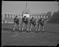 University of Georgia football team at the Coliseum, Los Angeles, 1933