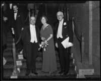 Charles Curtis, Sadie Garland, and William May Garland, Los Angeles, ca. 1934