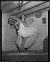 Dancer Marianne "Marianita" Gatton onstage, Los Angeles, [between 1931-1935?]