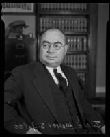 Judge Walter Gates, Los Angeles, 1930s