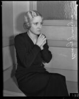 Beverly Granger on trial for shooting of Earl G. Courtois, Los Angeles, 1934
