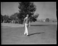 Unidentified golfer at the Los Angeles Open, 1933