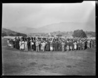 Spectators at the Pasadena Open, between 1929-1938