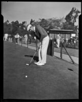 Unidentified golfer at the Los Angeles Open, 1934