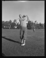 Unidentified golfer at the Los Angeles Open, 1934