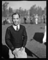 Unidentified Asian golfer at the Los Angeles Open, 1934