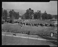 Overhead view of the Los Angeles Open, 1934