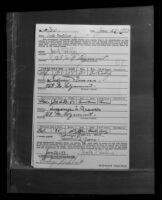 Safe deposit box rental application used as bridery evidence used against Sidney T. Graves, Los Angeles, 1933