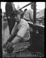 Professional third baseman for the Chicago Cubs Stan Hack, 1932-1939