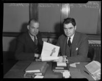 U.S. Attorney Peirson M. Hall and Asst. U.S. Attorney Ernest R. Utley, Los Angeles, 1933-1937
