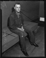 Confessed murdered John H. Happel in jail, Los Angeles, 1935