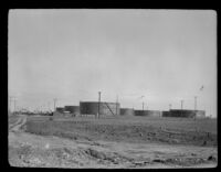 Tank farm and oil field associated with Julian Petroleum company, Los Angeles, 1924
