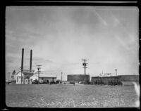 Tank farm and oil field associated with Julian Petroleum company, Los Angeles, 1924-1933