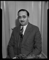 Dr. Simon L. Katzoff on a lecture circuit, Los Angeles, 1932