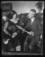 Countess Ludmila Krazinsky and Judge Harry Hollzer, Los Angeles, 1926
