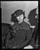 Frances Krug burglary charge, Los Angeles, 1935